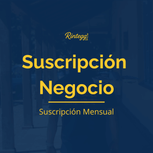 Suscripción Negocio de Rintegg: gestión digital mensual para negocios y emprendedores